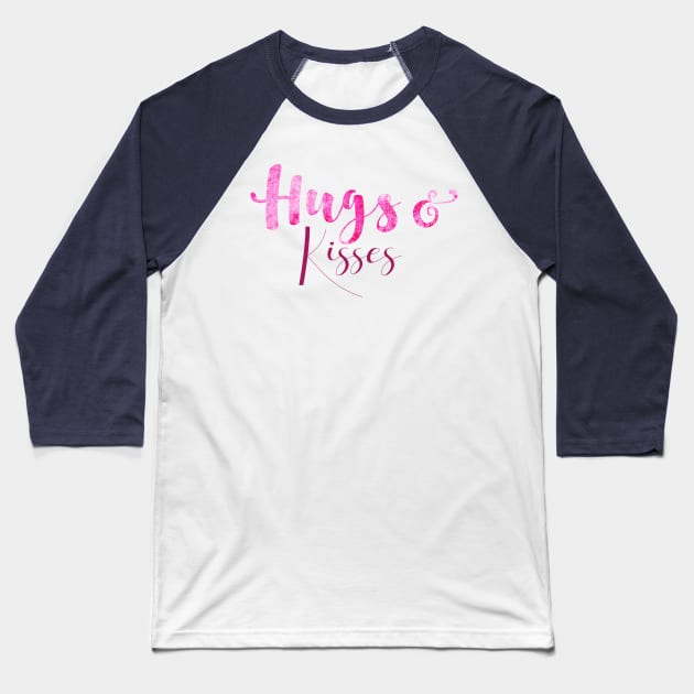 Hugs and Kisses Baseball T-Shirt by Anines Atelier